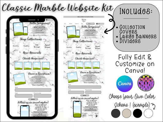 Classic Marble Website Template