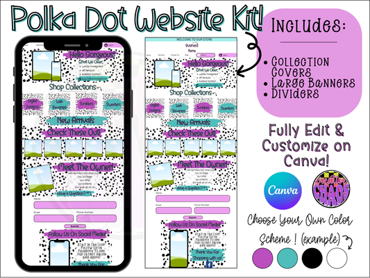 Polka Dot Website Template